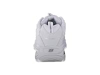 Skechers Women's D'lites Fresh Start Memory Foam Lace-up Sneaker, White/Silver, 9 Wide — image 9