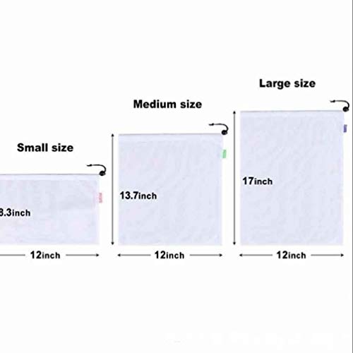 Sacos de malha Hemoton 9 peças de malha, sacos de malha, vegetais, sacos de frutas, sacos de malha s