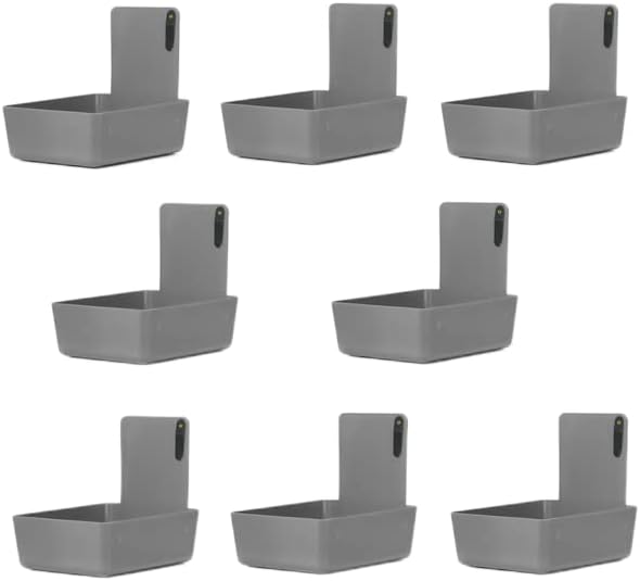 8/Pk Medium Medical Pro Lab Pan Dental Working Lab Pan Plastic with Stainless Steel Clip (Neon Blue)