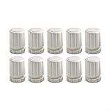 Valixirant Handradschalter für Fußbodenheizungskrümmer, M30 x 1,5 Gewinde, 46,5 x 34 mm, weiß, 10 Stück, ABS-Material, garantiert sicheren Sitz und dauerhafte Leistung