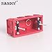 SANDIY Wall Box Repair Tool Electrical Light Switch Socket Junction Stash Bottom Boxes Repairer 118 Type Cassette Embedded Installation Maintenance Insulation Support Rod 1Set 10pcs Screws 1pc Wrench