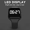 Non-bluetooth Led Fitness tracker watch,Digital Pedometer watch,with Step Counting/Distance/Calories/Stopwatch/Alarm Clock, Great Gift for Kids Teens Girls Boys Xmas (Square-1Black) #4