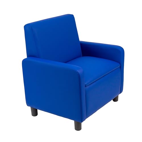 Image of FDP Kid Comfort Collective Modular Club Chair with Arms - Blue