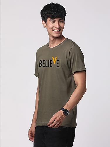 Image of ADRO Men's 100% Cotton Regular Fit T-Shirt