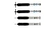 TrendsAuto 5100 Series Set of Front & Rear Shocks fits 1997 2006 Jeep Wrangler with 0-2