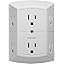 6 Outlet 1 pack White