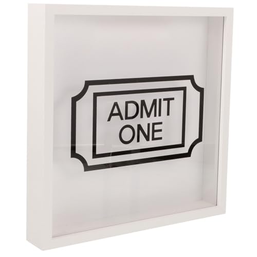 Ciieeo Wooden Ticket Storage Box Space-saving Cash Moneybox for Concerts Keepsakes