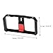 RORPOIR Smartphone Video Grip Stabilizer for Smooth Filmmaking Handheld Cage Led Microphone Mount for Mobile Filmmakers Compatible All Smartphones