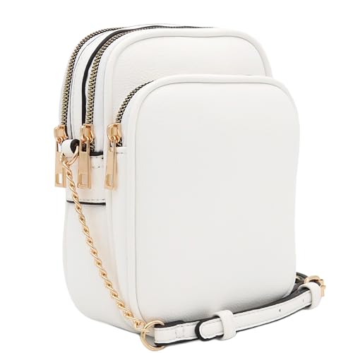 Image of FashionPuzzle Multi Pocket PU Leather Casual Medium Crossbody Bag with Adjustable Strap
