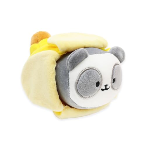 Anirollz Stuffed Animal Plush Toy - Official Roll Blanket Outfitz Doll |Soft, Squishy, Warm, Cute, Comfort, Safe| Banana Pillow with Panda Bear - Birthday Decorations Gift 6" Pandaroll -  Coosy, ANI-PB