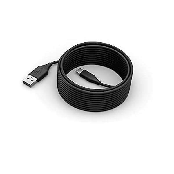 Jabra PanaCast 50 Cable USB-C a USB-A de 5 m, Cable USB 2.0 para la conexión de la Barra de vídeo PanaCast 50 al ordenador, Cable USB tipo A con Plug & Play sencillo