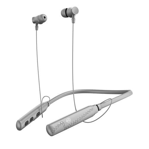 Image of OOGE Tune 4 (Grey) Neckband, 50H Playtime, Enhanced Sound Microphone, Magnetic On /Off, 4-Mode Voice Change, Extra Bass, Sweat Resistant, Type-C Charging, Sound Pulse Technology