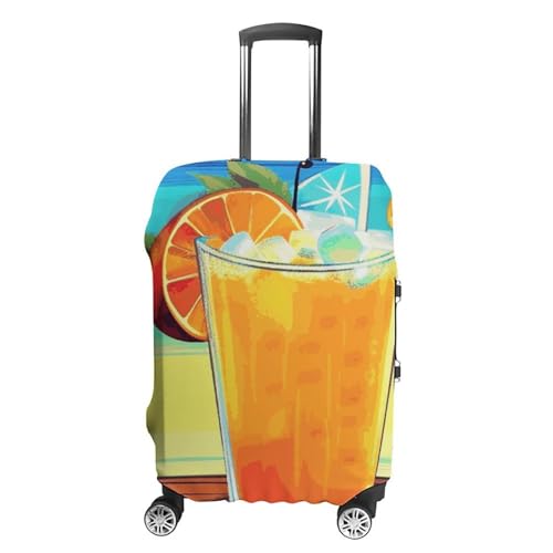 Happy Hour Printed Luggage Cover Protector, Fits 18-32 Inch Luggage