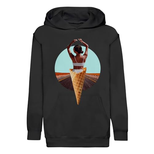 Sweat à capuche enfant art humour pour les journées d'école et de loisirs