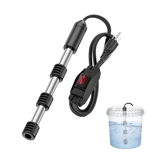 Bucket Fast Heater 2000W, Immersion Water Heater, Bathtub Heater, Heat 5 Gallons of Water in Minutes, Submersible Pool Heater for Mini Inflatable Pools and other Small Pools