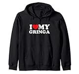 Photo Gallery i love my gringa felpa con cappuccio Photo Gallery i love my gringa felpa con cappuccio