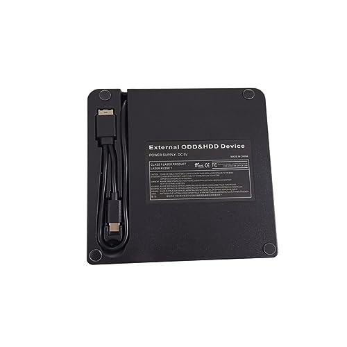 balacoo Typec External DVD Drive No External Power Supply Needed Compact Design Cd DVD Writer for Laptop/Desktop