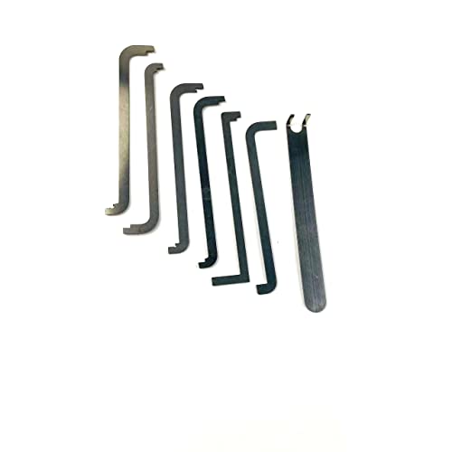 TPM Go Lock Pick Tensioner Locksmith Crowbar Set including 1pcs Car Pick Tension Tool Push Rod Kit for Opening (12PCS) - Image 2