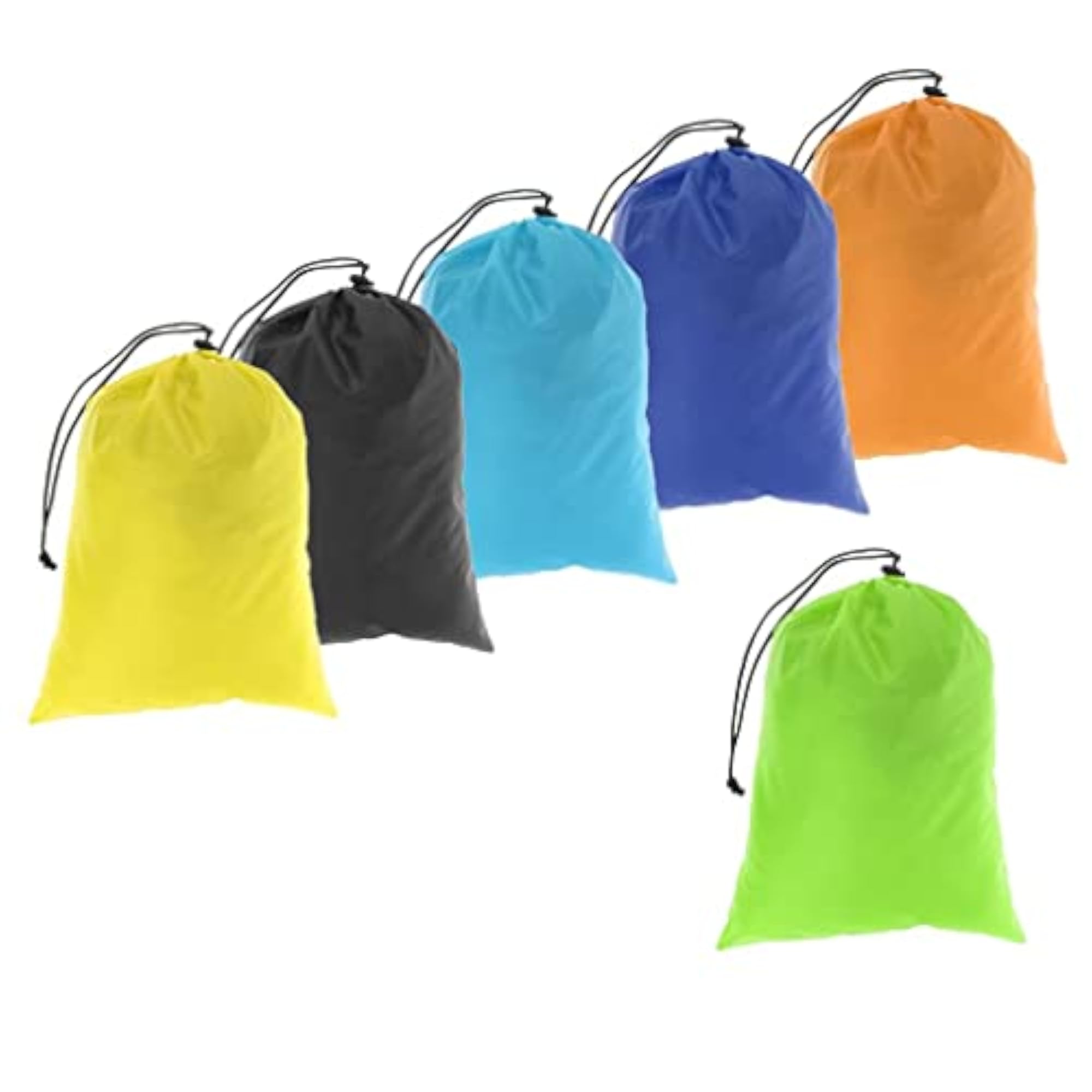 6 Waterproof Drawstring Storage Bags for Clothes & Shoes