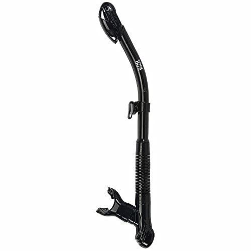 Sherwood Scuba Sherwood Silicone Tiga Dry Snorkel, Black