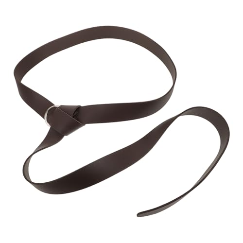 VALICLUD Medieval Viking Belt for Men and Women Pu Kidney Belt Renaissance Costume Accessory for Cosplay and Halloween Events Deep