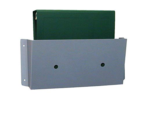 Omnimed American Made Aluminum Wall Pocket (7H" x 14W"), Gray (255713_2020_2)
