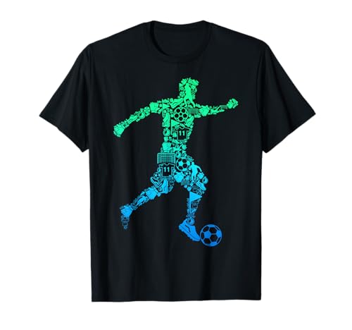 Fußball Fußballer Jungen Kinder T-Shirt