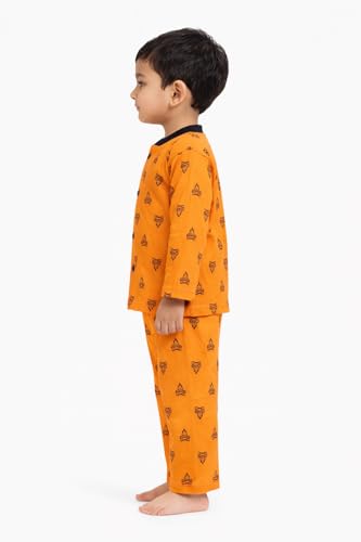 Image of 3BROS BodySuit /Dress for Boys /Girls Full Pajama & Casual Full Sleeves Night Suit Top Combo Kids Set