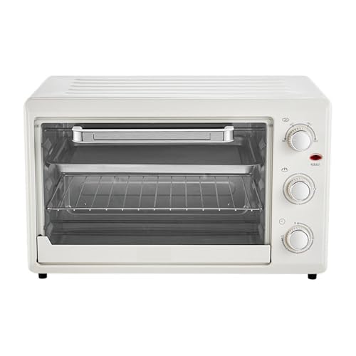 MJMLUCK Mini Horno eléctrico doméstico de Gran Capacidad de 48 L, 2400 W de Alta Potencia, Control de Temperatura Ajustable y Temporizador, multifunción para Hornear, Asar y Calentar.