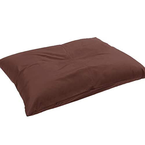 新日本通販EX 日本製 高機能性 枕 43×63cm 寝やすい マクラ ホテル仕様 首・肩サポート 防ダニ ダニ通過率0% 綿混 清潔 抗菌 防臭 防カビ 洗える (低めの枕, 5 ブラウン)