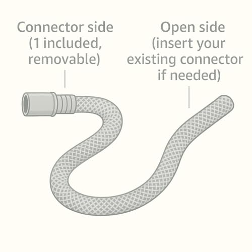 Image of REM Air System Replacement air Mattress Hose Compatible with Leading Brands (Sleep Number & Select Comfort) Fits Common 3 /8 inch valves | Hose length: 5 feet
