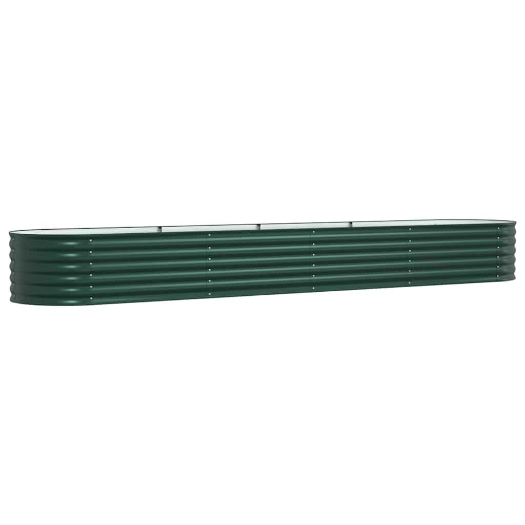 Genérico Cama elevada, 400 x 80 x 44 cm, acero | Diseño minimalista, duradero para exteriores, espacioso para hierbas flores vegetales, montaje fácil para dos personas