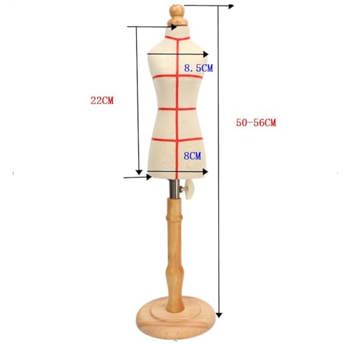 TOPINCN Damenpuppenschaufensterpuppe, Mini-Puppen-Modell-Schnürform weibliche Puppenschaufensterpuppe, Schaufensterpuppen-Körperkommode (Stil 1)