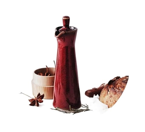 Dosificador de Aceite y Vinagre Dispensador de aceite y vinagre, botellas de cerámica for vinagre de aceite, botella pequeña de 120ML for salsa de soja, tarro, vinagre, salseras, condimentos Condiment