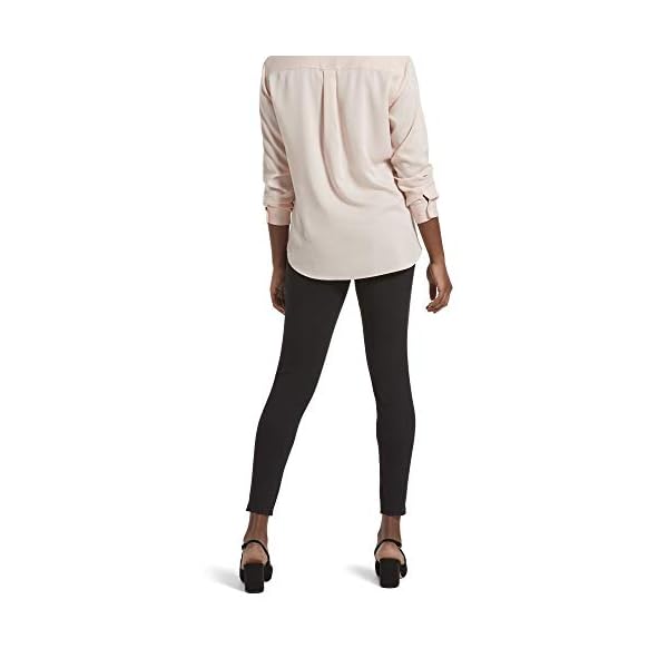 No-Nonsense-Womens-Classic-Indigo-Denim-Jean-Leggings No Nonsense Classic Denim Leggings-Jeggings for Women with Real Back Pockets, High Waisted Stretch Jeans, Black, Medium