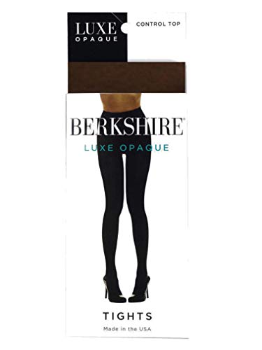 Image of Berkshire - 4741 Women's 90 Denier Luxe Opaque Panty with Microfiber Leg - Control Top, High Waist Shaping Tights For Women