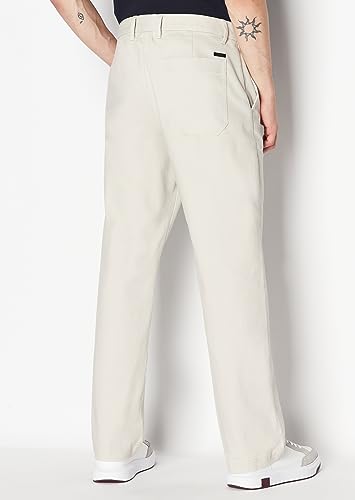 Armani Exchange Men's 90s Fit Loose Cotton Twill Pant4