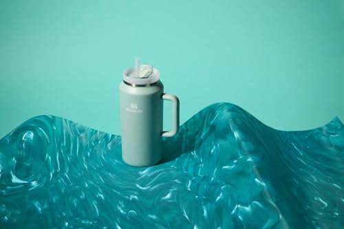 Image of STANLEY Quencher H2.0 Tumbler with Handle & Straw 64 oz | Flowstate 3-Position Lid | Large Capacity for Travel & Sports | Insulated Stainless Steel Cup | BPA-Free | Seafoam