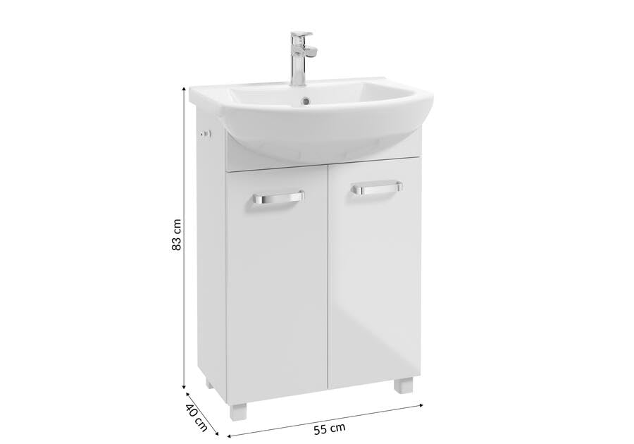 Mobile Bagno ROAD 120 Alluminio con Lavabo Decentrato OCRITECH di XILON