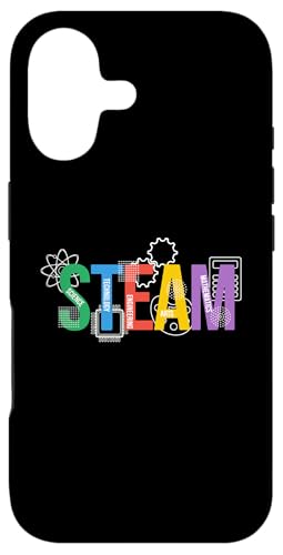 Steam�v���O�����̐搶�Ɛ��k�̂��߂̃J���t���ȃX�`�[�����^�[�B �X�}�z�P�[�X iPhone 17 �p