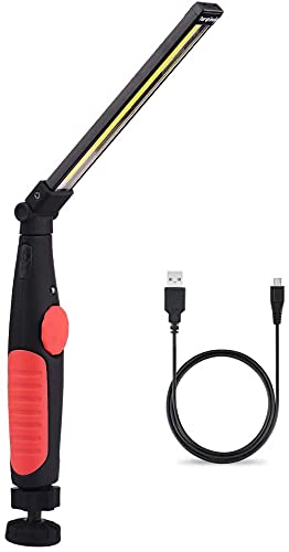 AntDau71-2 LED Work Lamps Professional Portable Magnetic Rechargeable Flashlight for Workshop Foldable Rechargeable Work Light with Base Lamps Hiking Inspection Outdoor Camping - Image 4