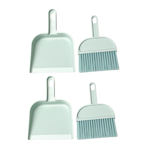 MUSISALY 1Set Mini Broom and Dustpan for Desktop Cleaning Hand Broom Brush for Office Home Car Interior Efficient Dust Pickup with Hanging