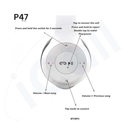 Image of icall Wired & Wireless with Mic & SD Card Supports and Upto 6 Hours Playback Bluetooth (True Wireless) (White)