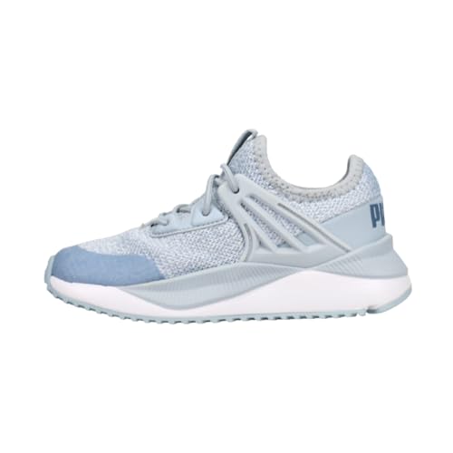 PUMA Pacer Future Slip On Sneaker, Blue Fog White-China Blue, 2 US Unisex Little Kid