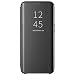 Produktbild DOINK Spiegel Flip Hülle für Xiaomi MI 11T / 11T Pro, Premium Smart View Handyhülle mit Zeit Fenster - Schwarz