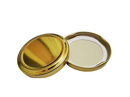 Image of Pure Source India 82 mm Lug Cap, Suitable for Pure Source 1Ltr, 800 Gram, 150 Gram Round jar, Only Suitable for The Glass Jar Which Has 82 mm Wide Mouth, and Lug Cap Suitable (6 pcs)