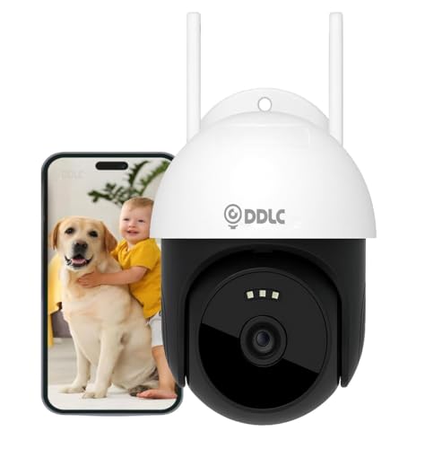 Image of DDLC Pro 4G LTE PTZ Security Camera, Full HD 1080P Outdoor CCTV, AI Human Detection, Enhanced Color Night Vision, Two-Way Audio Intercom, Multi-User View,TF Storage Support (4g ir ptz)