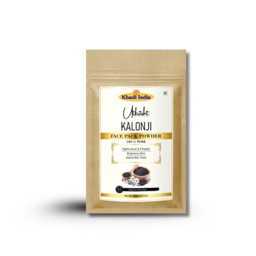 Image of Khadi Kalonji Face Pack Powder 100g | For Acne, Pimples & Evens Skin Tone | Glowing & Brightening | Pure, Natural & Ayurvedic | Removes Durt & Impurities | Face Pack for Men & Women