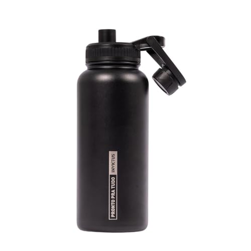 Garrafa Térmica Warrior 3.0 Invictus - 950 Ml - Preto