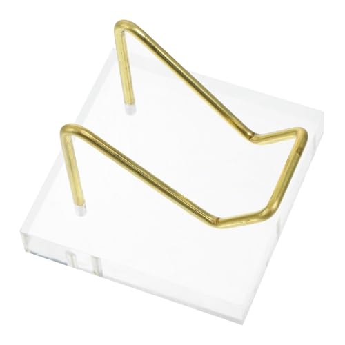 TOPPERFUN Présentoir Acrylique Transparent Pour Pierres Minérales Et Cristaux Socle D'Exposition En Forme De Cœur Support De Table Pour Minéraux Et Sphères De Cristal Chevalet Élégant 5X5X4.5 Cm